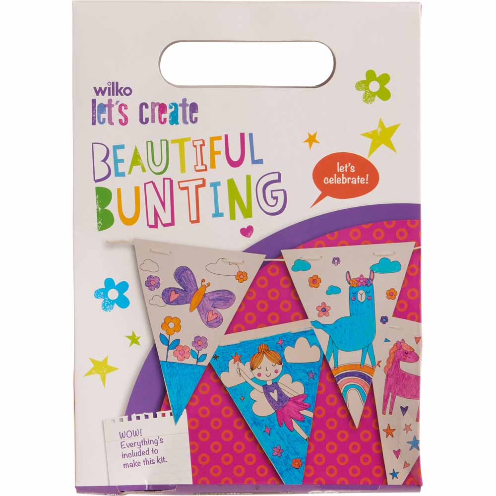 Wilko Colour Your Own Bunting Wilko