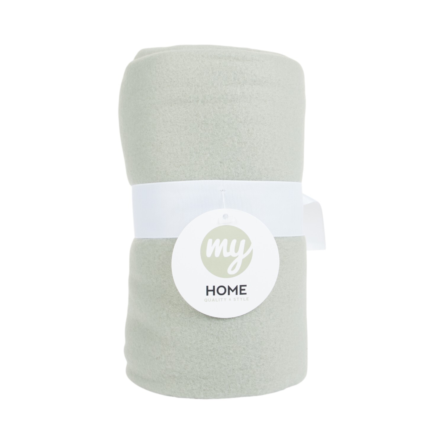Essential Soft Fleece Throw Sage Image 1