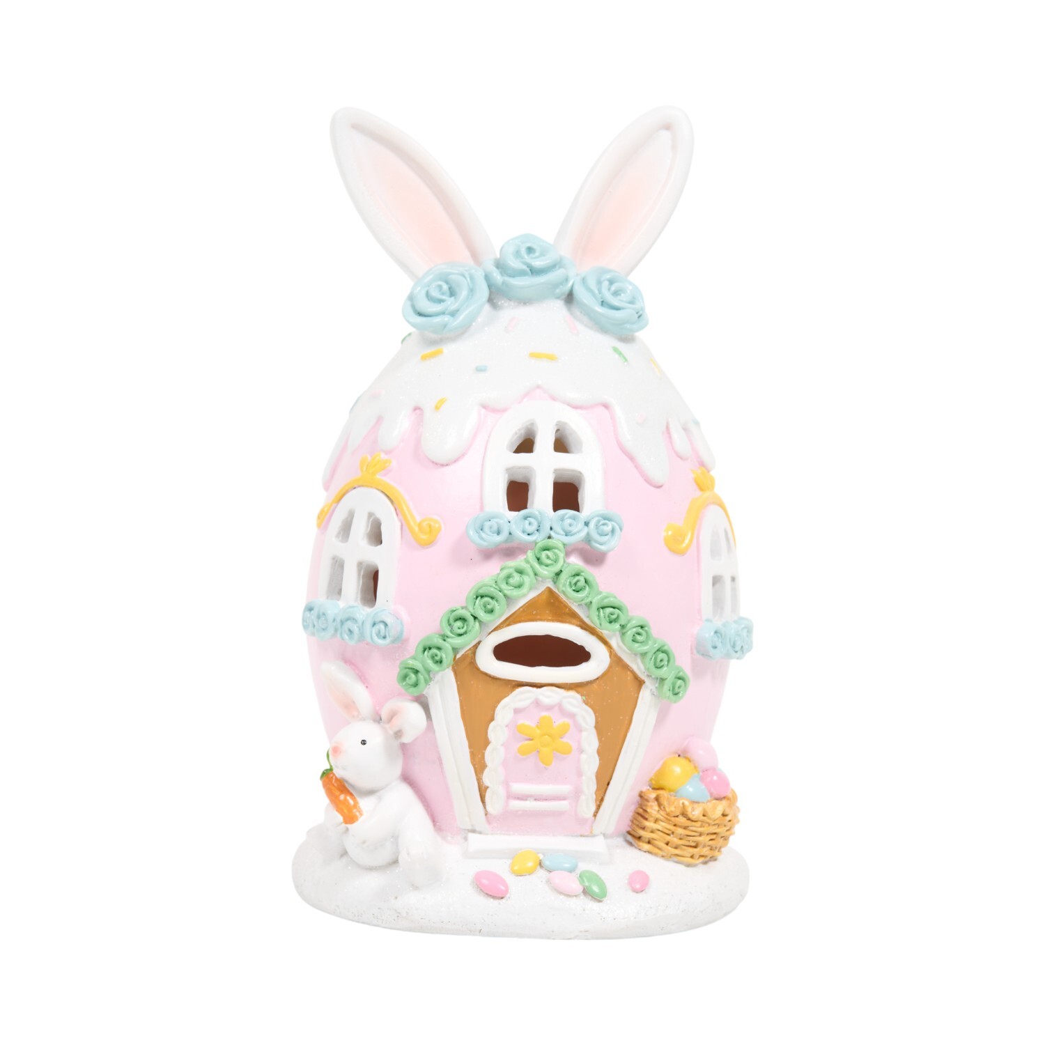 LED Easter Egg House Pink Image 2