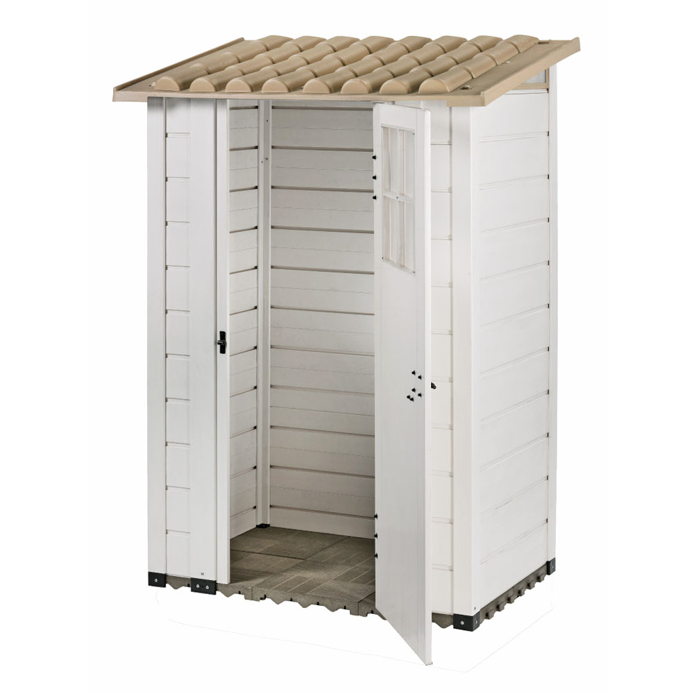 Shire 4 x 2ft Tuscany Evo 100 Plastic Garden Shed Image 2