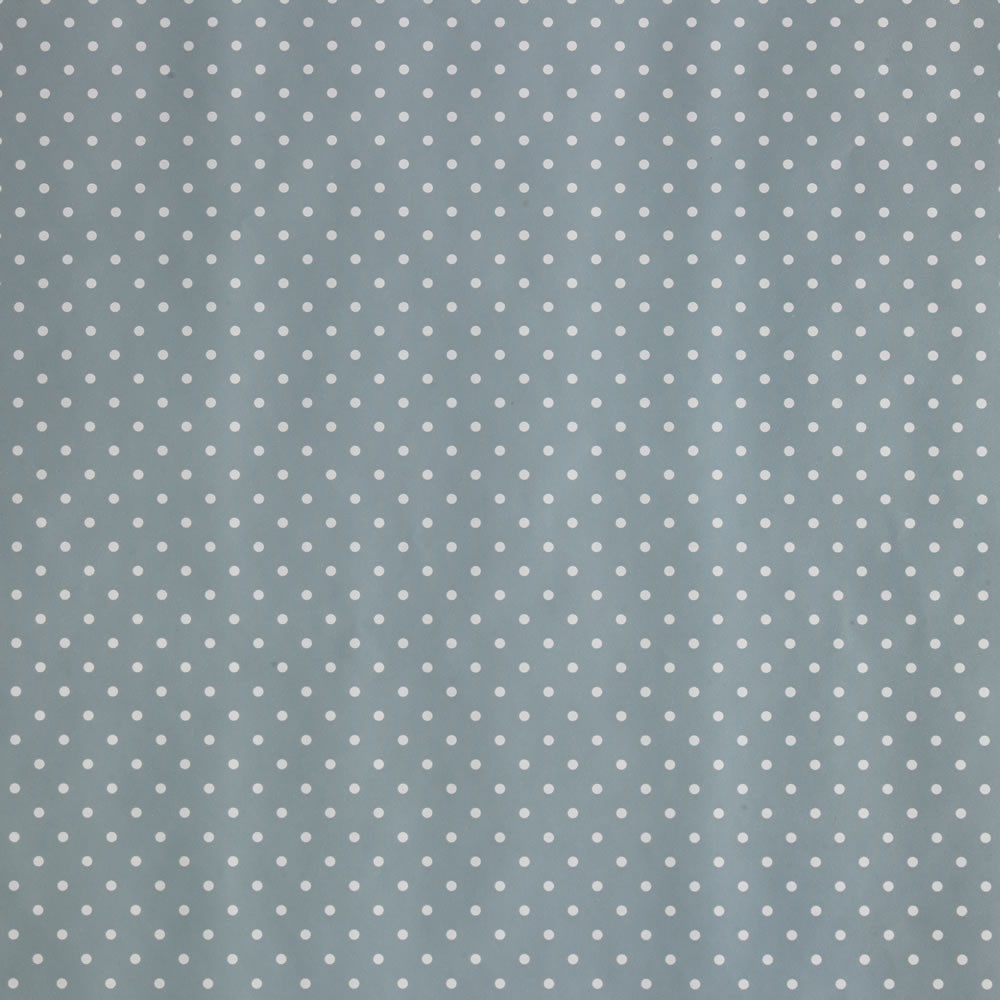 Wilko Polka Dot Blue Wrapping Paper Roll 2m Image