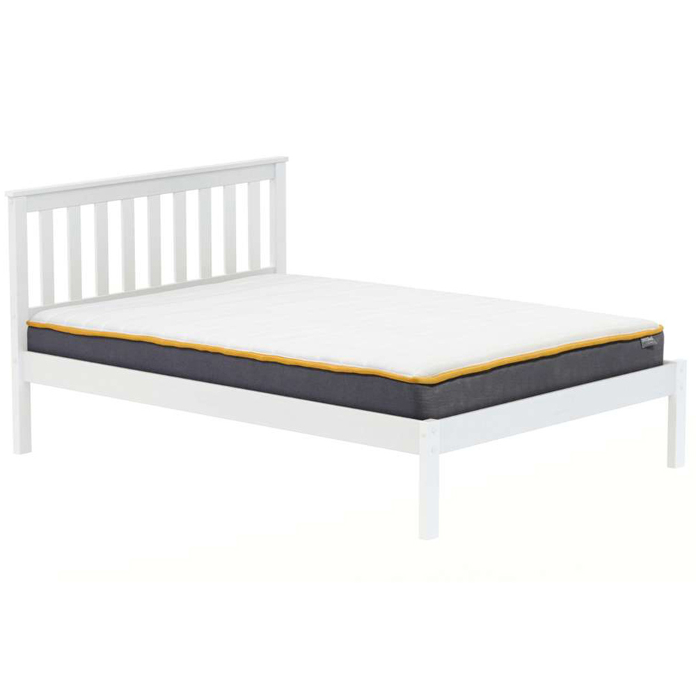 Denver Double White Wooden Bed Image 3
