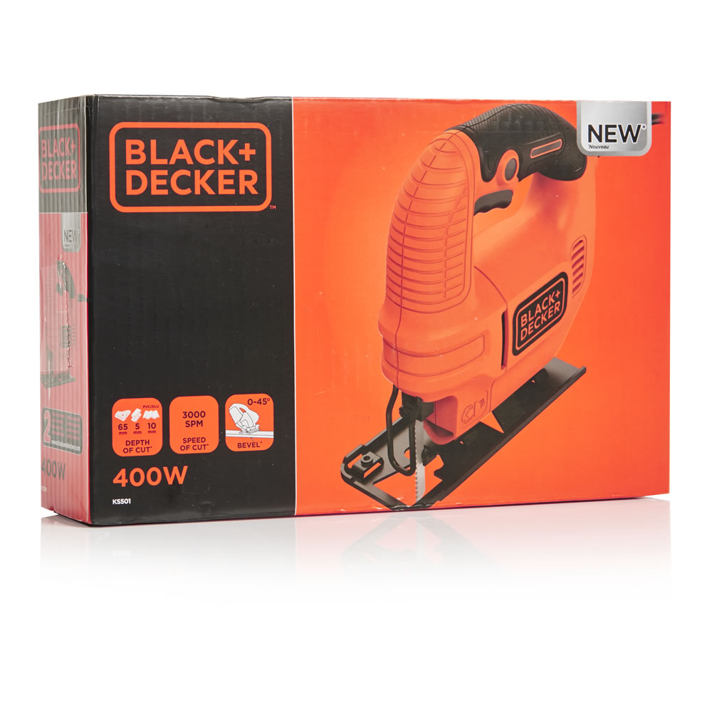 Black & Decker Compact Jigsaw and Blade 400W Image