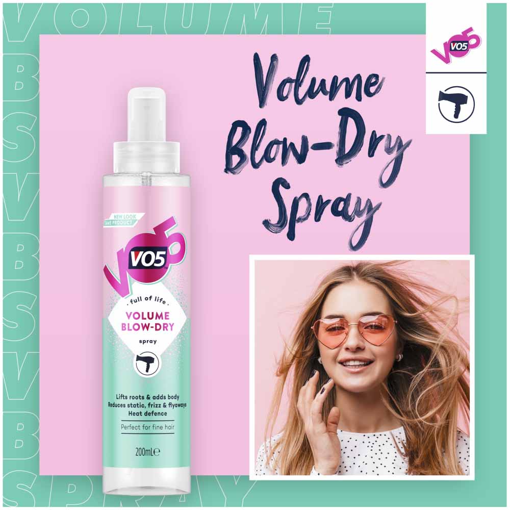 VO5 Blow Dry Spray 200ml Wilko