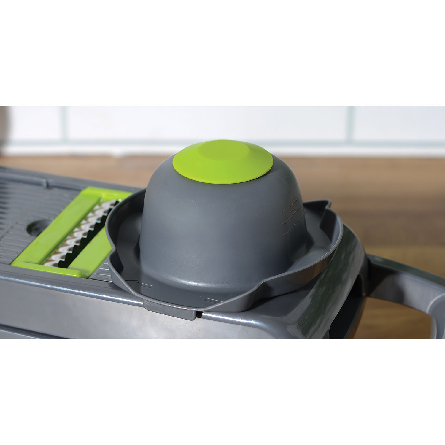 MY Vegetable Cutting Chopper - Grey and Green Image 6