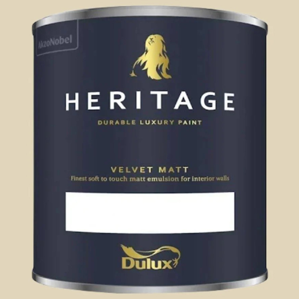 Dulux Heritage Walls and Ceilings Green Marl Velvet Matt Emulsion Paint 1L Image 2