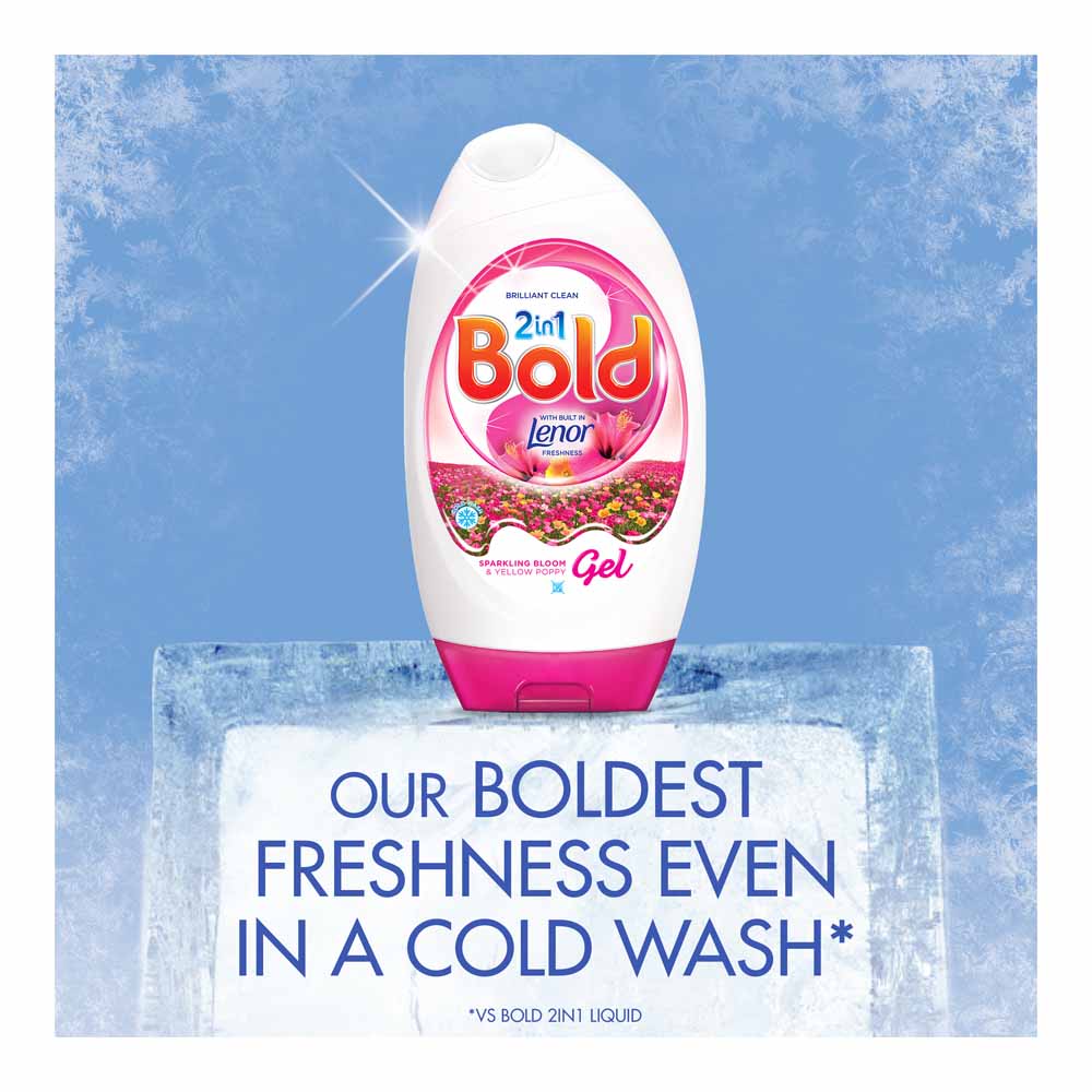 Bold 2in1 Washing Liquid Gel Sparkling Bloom and Poppy 48 Washes Image 5