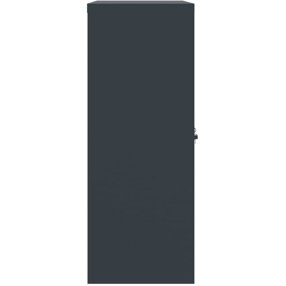 vidaXL 2 Door 3 Shelf Anthracite Powder Coated Steel Lockable File Cabinet Image 5