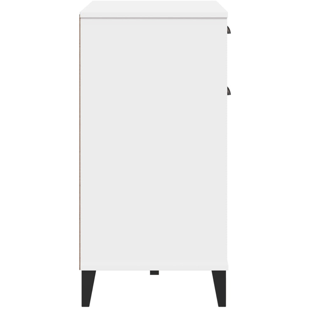 vidaXL 2 Door 2 Drawer White Sideboard Image 7