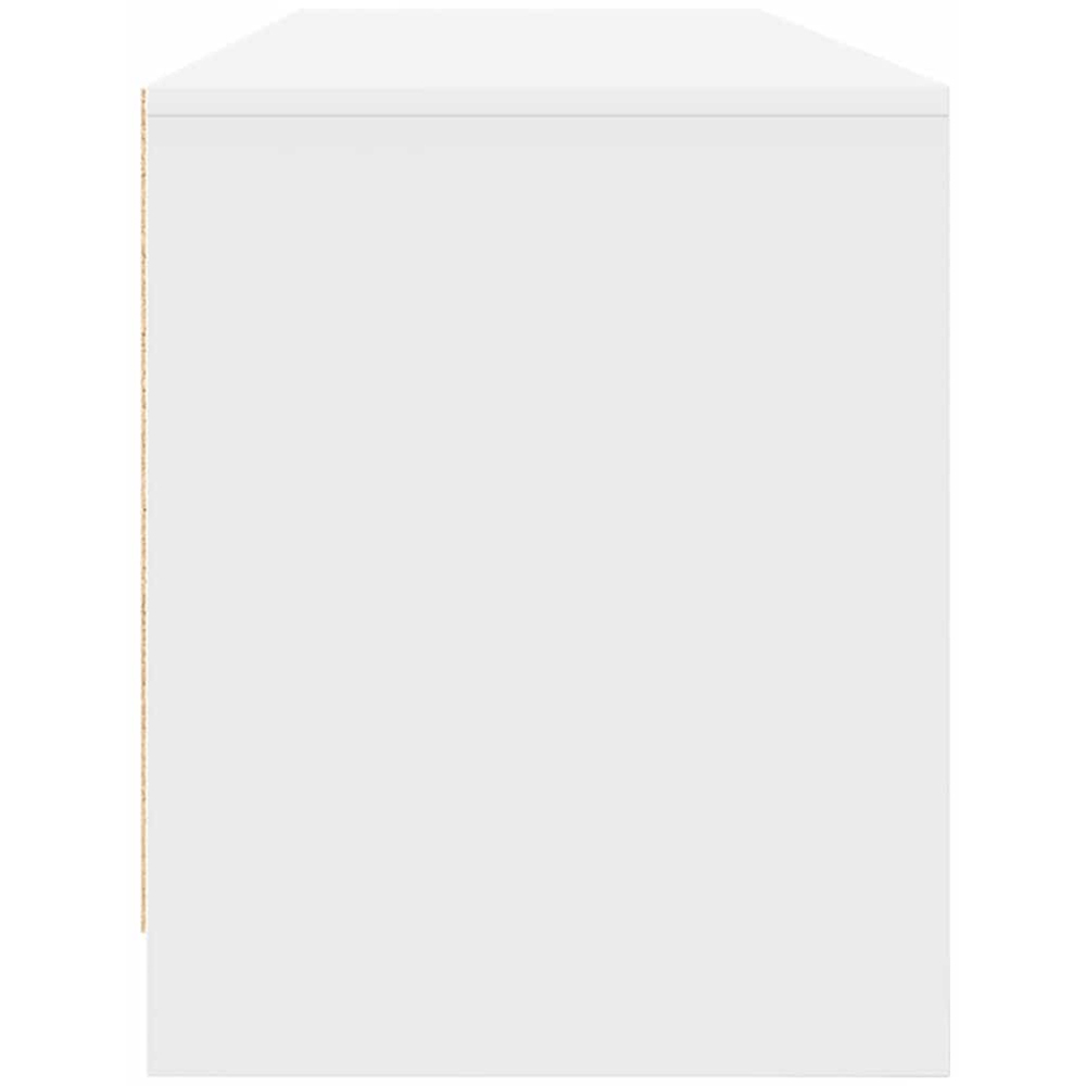 vidaXL 2 Door 4 Shelf White TV Cabinet Image 6
