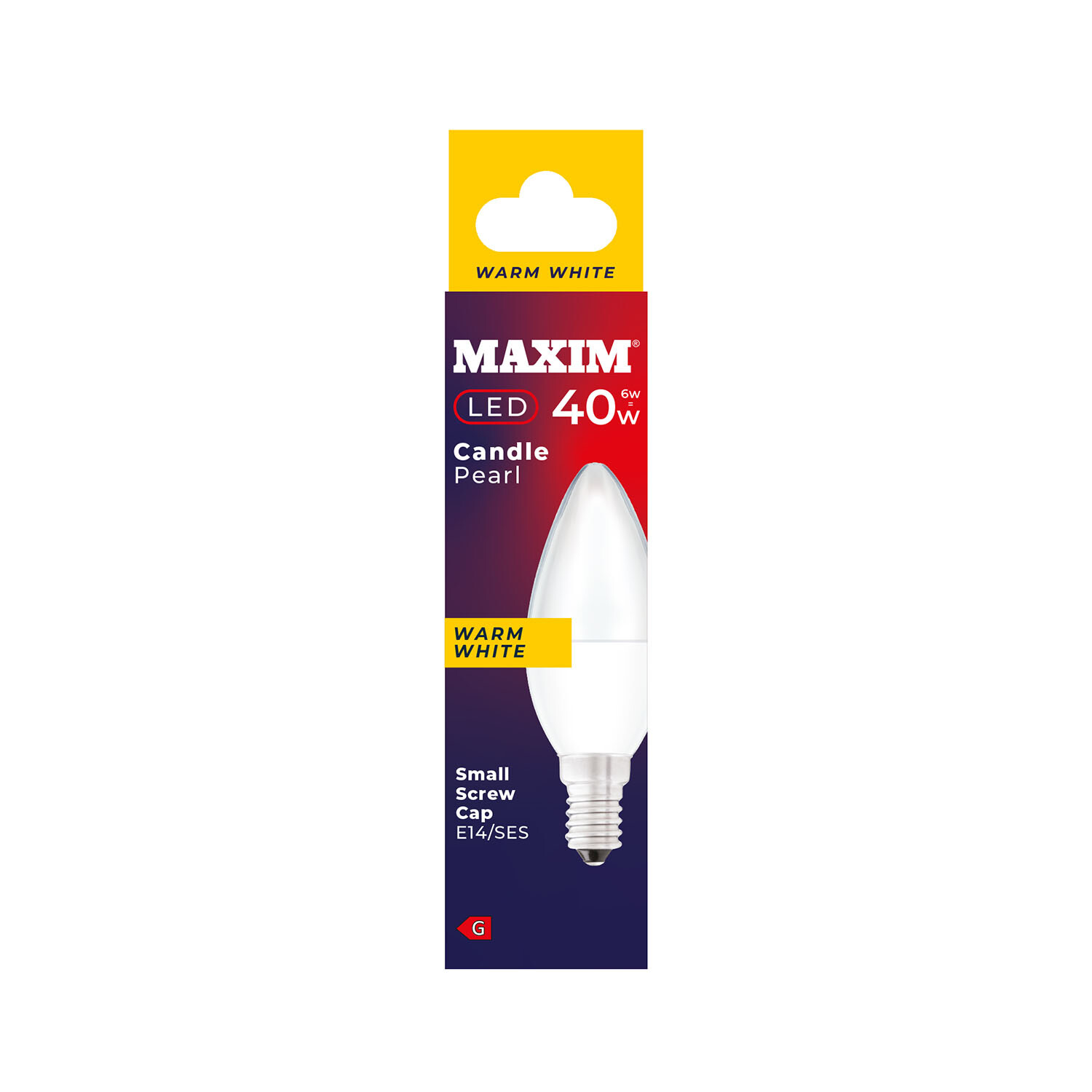 Maxim Candle LED Light Bulb E14 6W Warm White Image