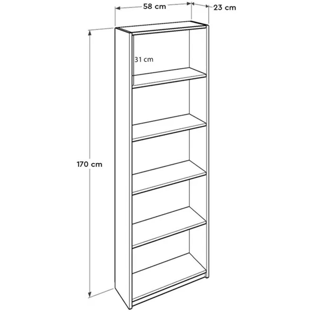 FWStyle 5 Tier White Shelving Unit Image 6