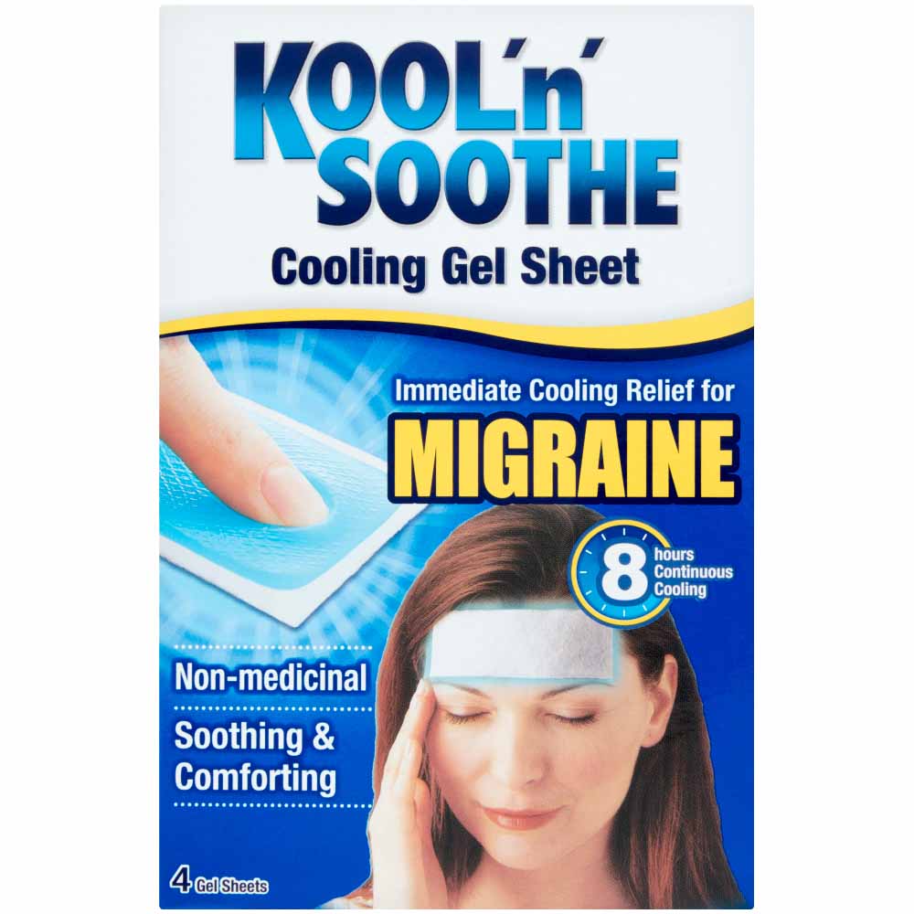 Kool n Soothe Migraine Soft Gel Sheets 4 pack Image
