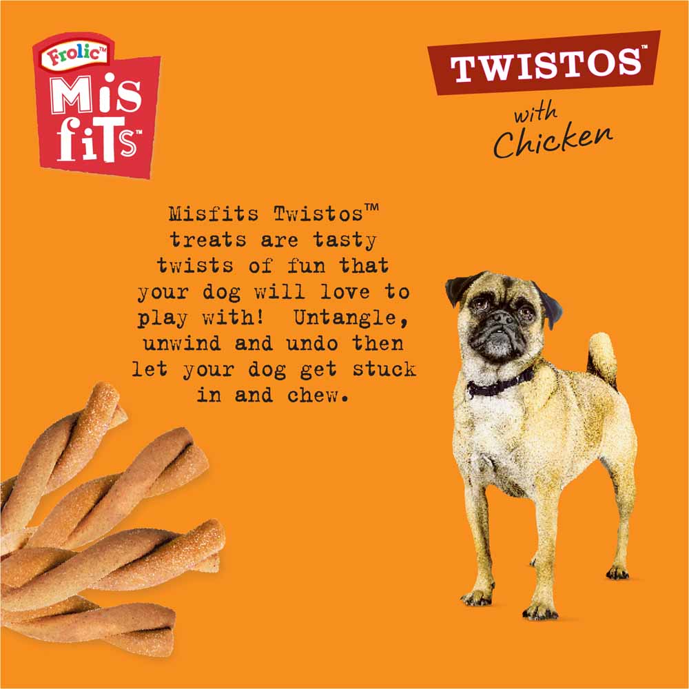 Misfits Twistos Chicken Dog Treats 105g Image 5
