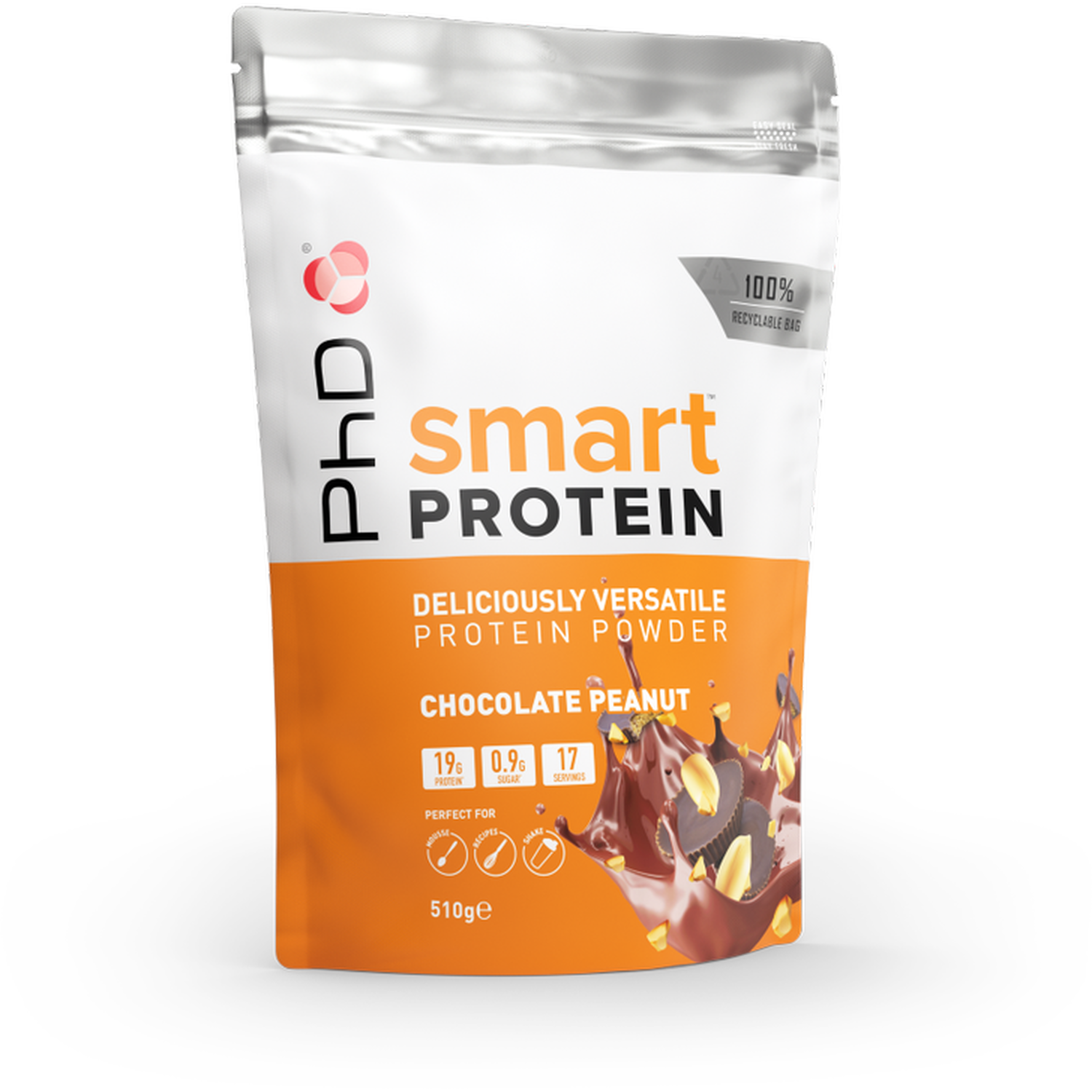 PhD Smart Protein Chocolate Peanut Protein Powder 510g Image
