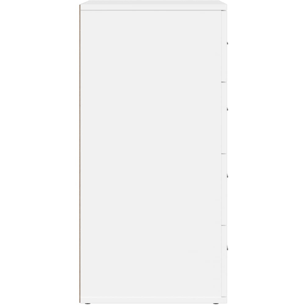 vidaXL 4 Drawer White Sideboard Image 6
