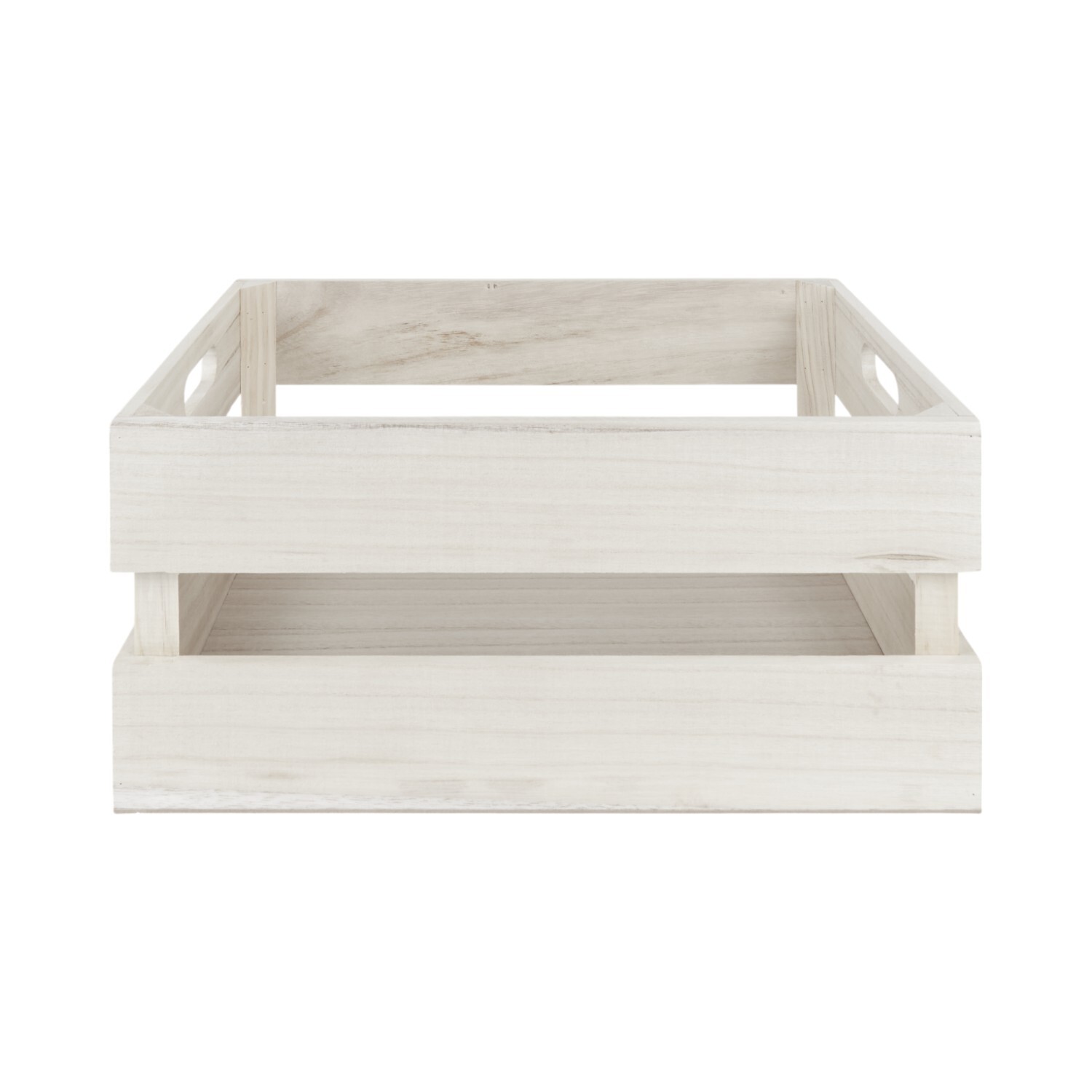 Large Natural Wooden Crate Natural Image 5