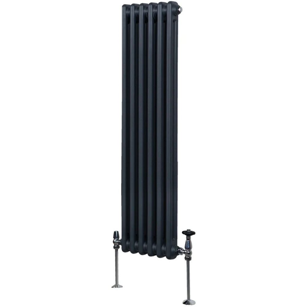 Monster Shop 2791 BTU Anthracite Grey Traditional 2 Column Radiator 1500 x 292mm Image 3