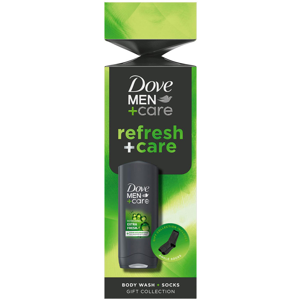 Dove Men+Care Bodywash and Socks Gift Set 4 Pack Image 5