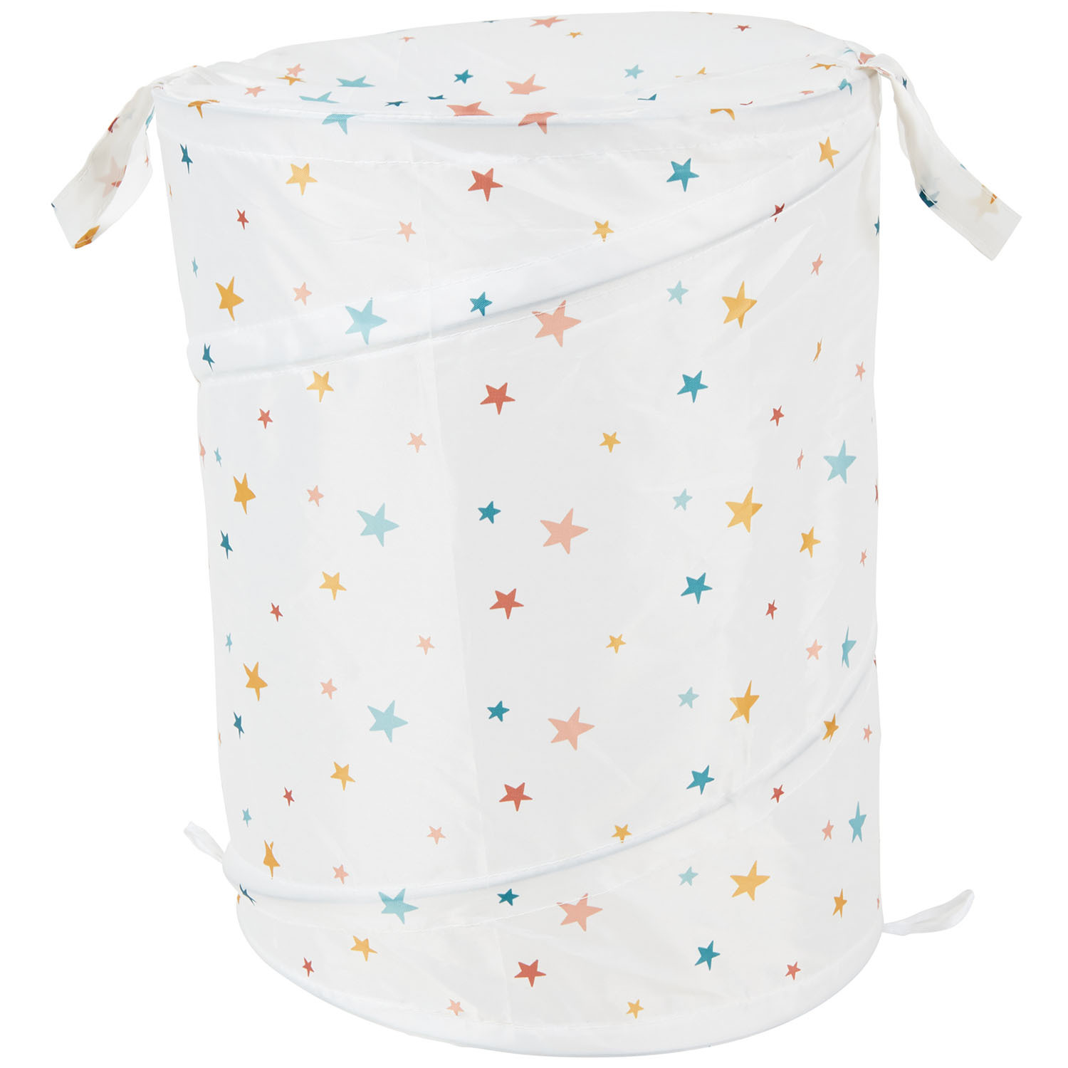 Kids Fruit or Stars Pop Up Laundry Hamper - Multicolour Image 5