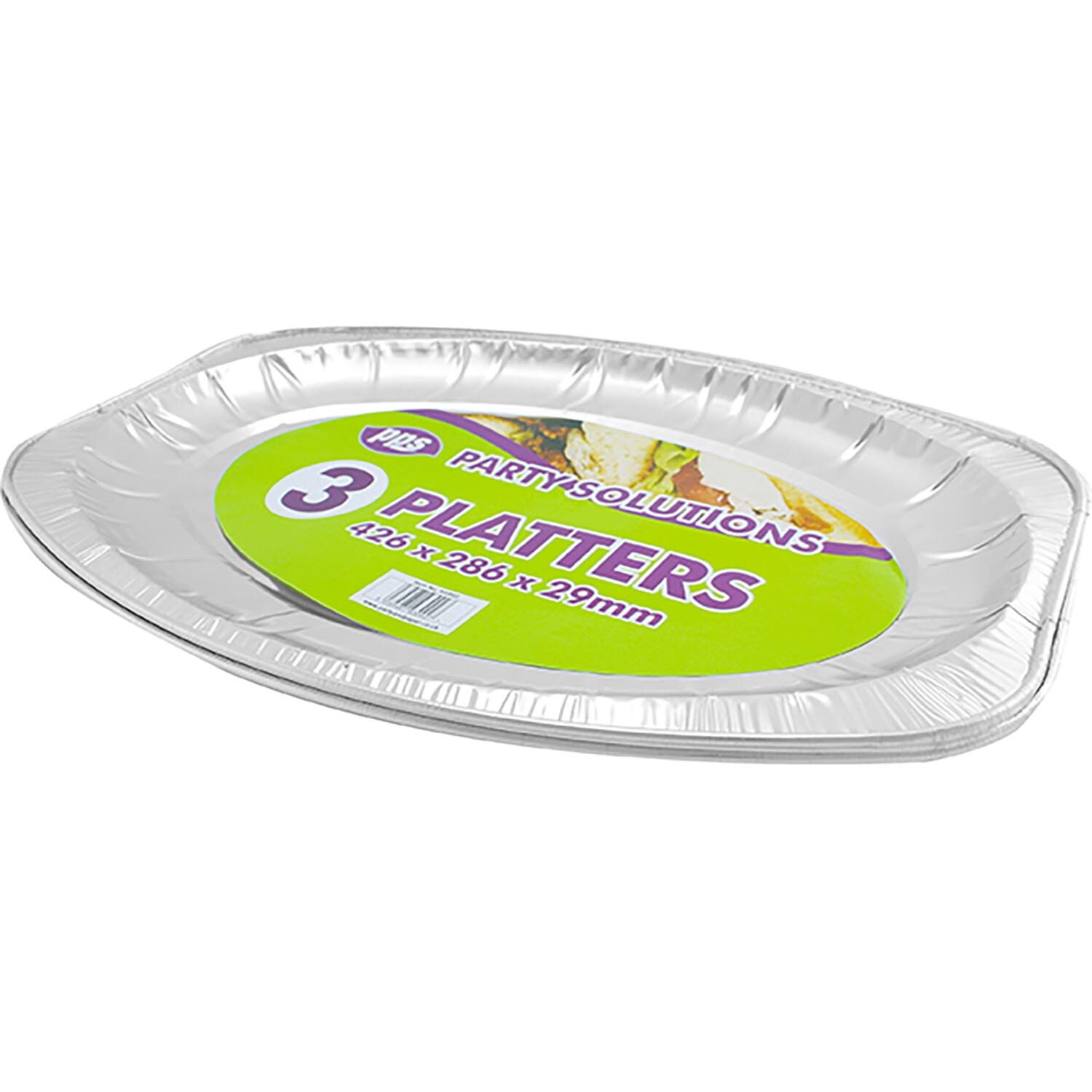 Medium Foil Catering Platter 3 Pack Image