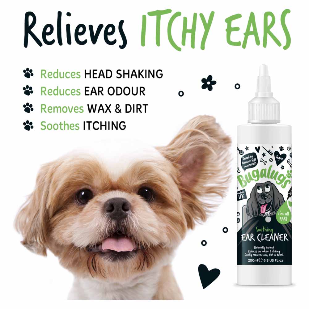 Bugalugs Soothing Dog Ear Cleaner 200ml Image 3