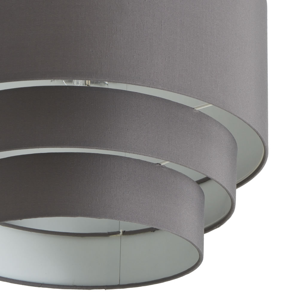 Wilko 3 Tier Charcoal Light Shade Wilko