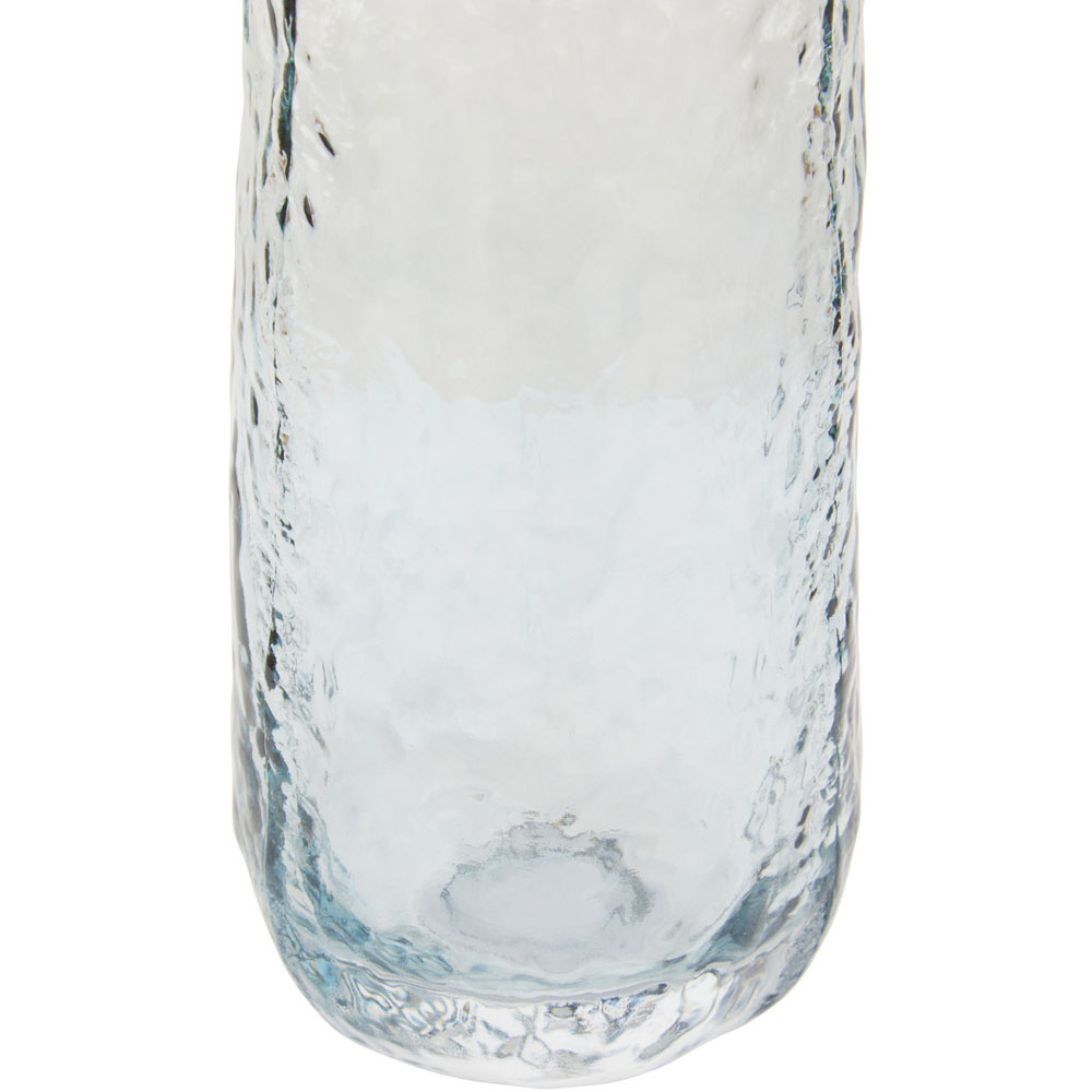 Premier Housewares Blue Brock Glass Vase Small Image 6