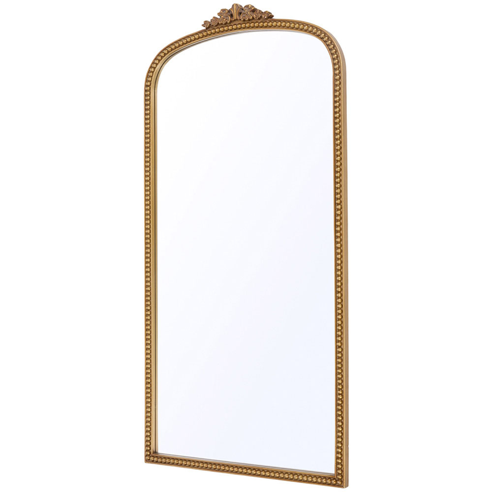 Living and Home Gold Arched Vintage Wall Mirror 120 x 60cm Image 2