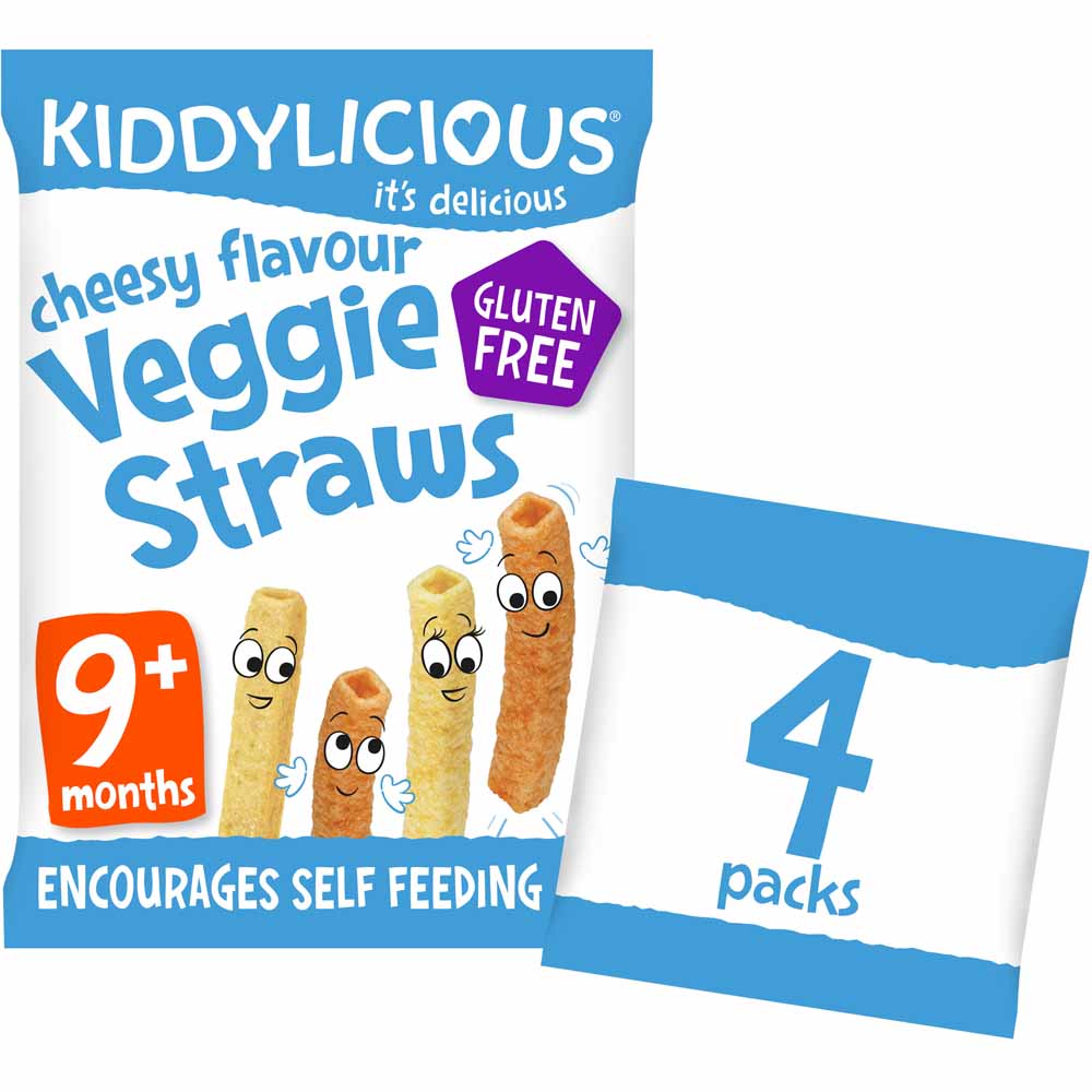 Kiddylicious Cheesy Veggie Straws 12g 4 Pack Image 2