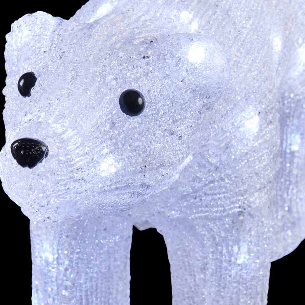 Wilko Acrylic Battery Operated Light Up Polar Bear Image 4