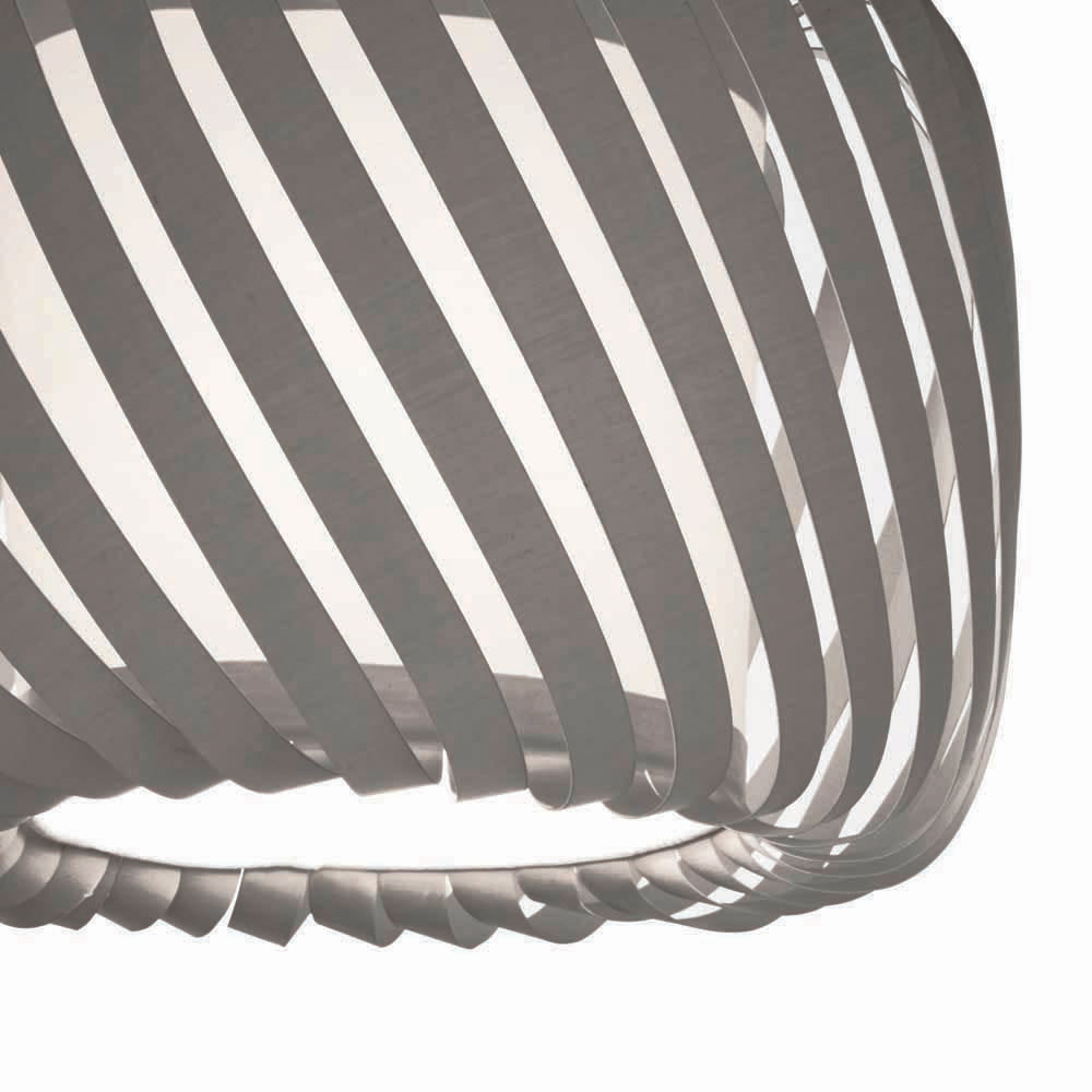 The Lighting and Interiors Grey Ribbon Pendant Shade Image 3