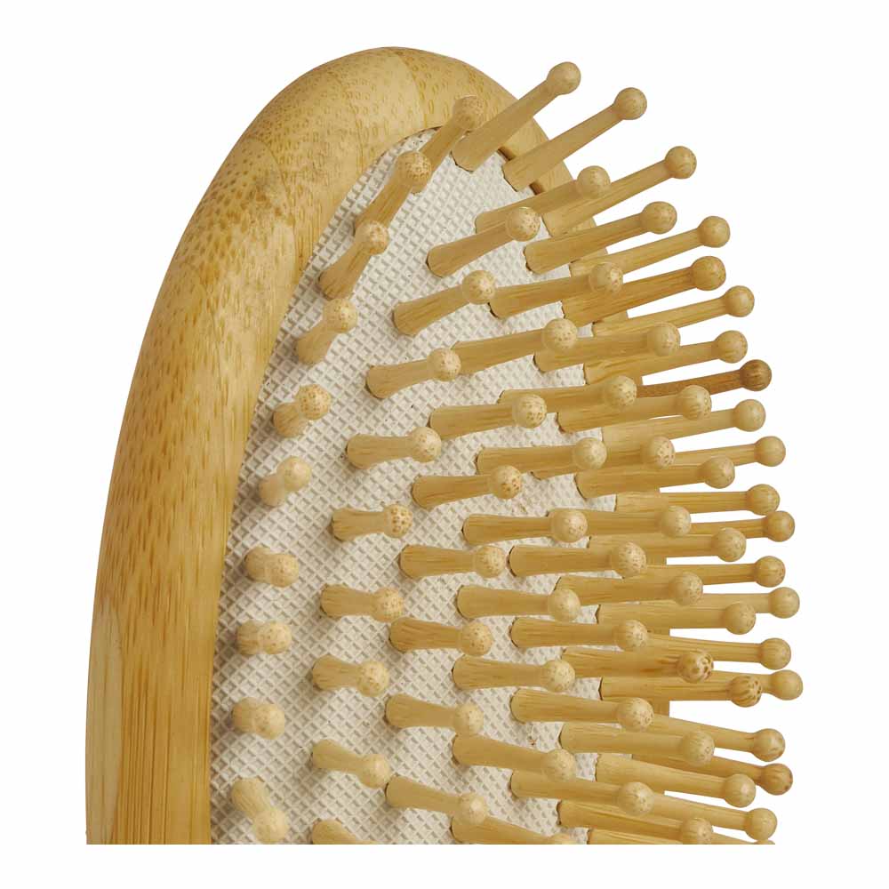 Bamboo Oval Cushion Bamboo Hair Brush Image 2