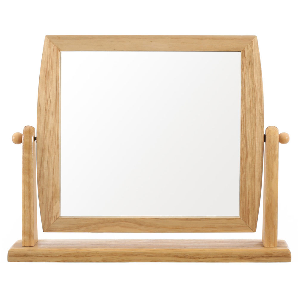 Premier Housewares Natural Dressing Table Mirror Image 1