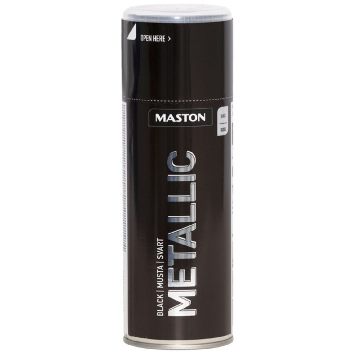 Maston Metallic Spray Paint Black Image