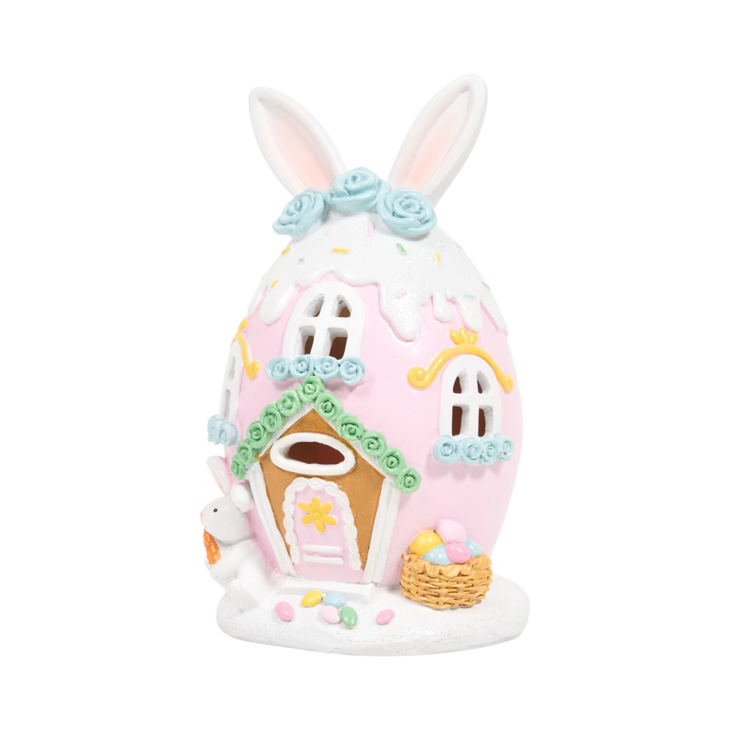 LED Easter Egg House Pink Image 5