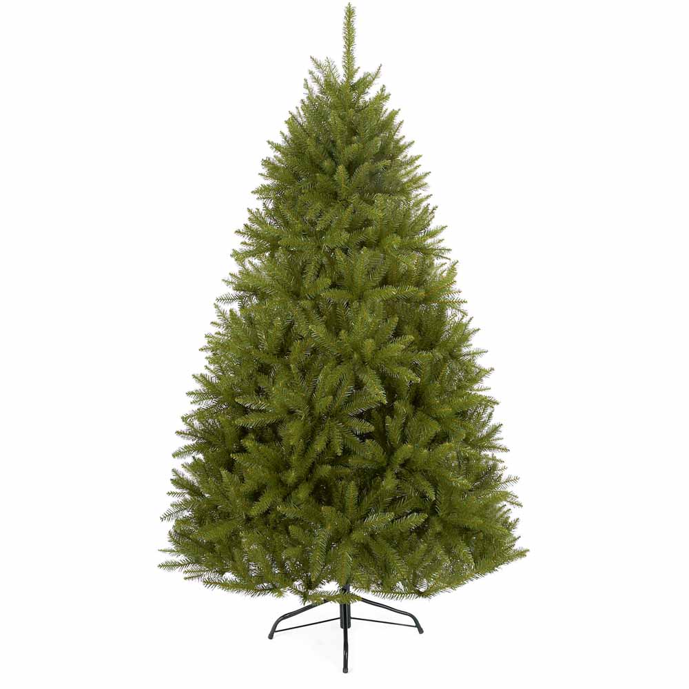Premier 2.1m Hinged Branches California Spruce Thick Natural Look PVC Tree Image 1