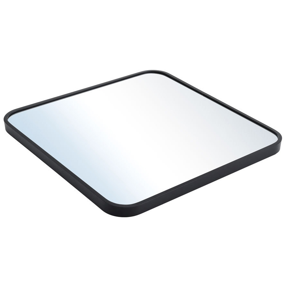 Living and Home Black Square Wall Mirror 50 x 50cm Image 4