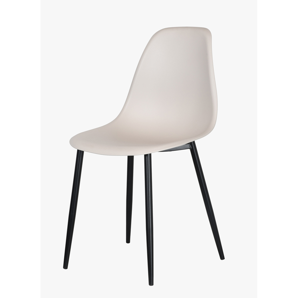 Core Products Aspen Set of 2 Calico and Black Curved Dining Chair Image 2