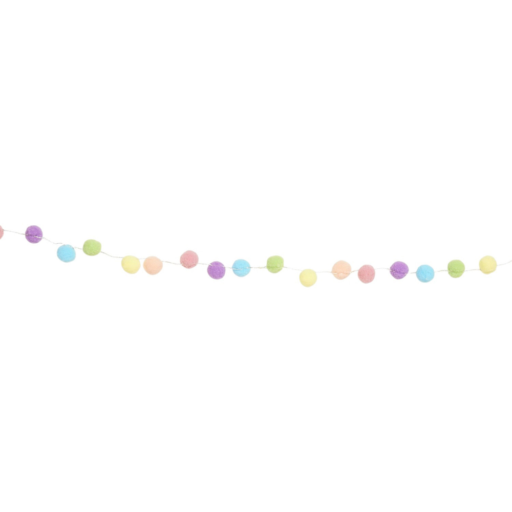 Pastel Pom Pom String Light Image