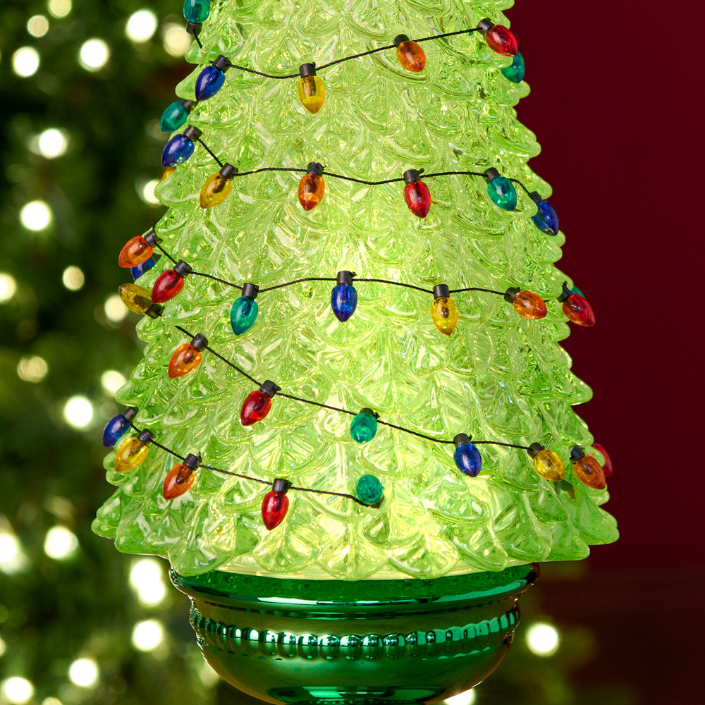 Glitter Spinning Grumble Christmas Tree Green Image 4