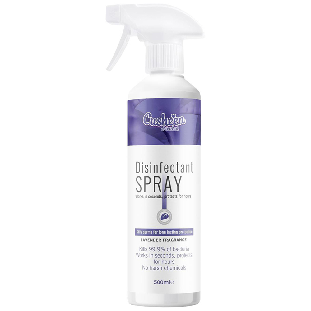 Cusheen Antibacterial Lavender Kitchen Disinfectant Spray 500ml 2 Pack Image 4