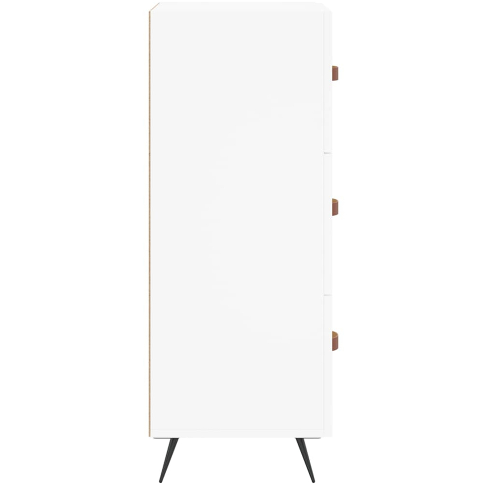 vidaXL 3 Drawer White Sideboard Image 7