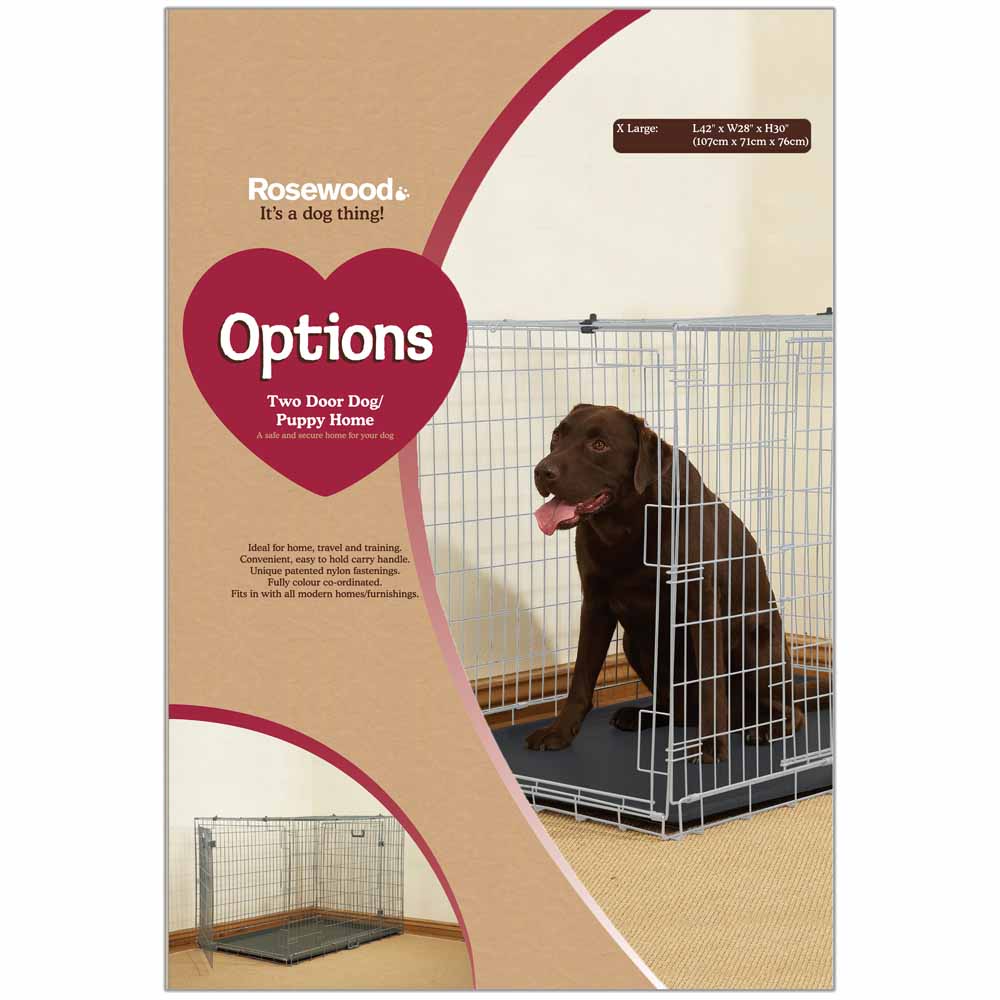 Rosewood Options Dog Cage Jumbo 74cm x 81cm x 121cm