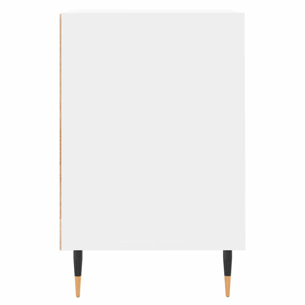 vidaXL 2 Door 3 Shelf White TV Cabinet Image 7