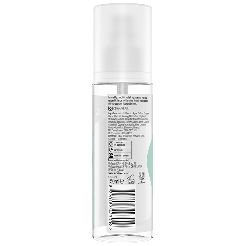 Impulse Balanced Mind Jade Body Fragrance Mist 150ml 3 Pack Image 3