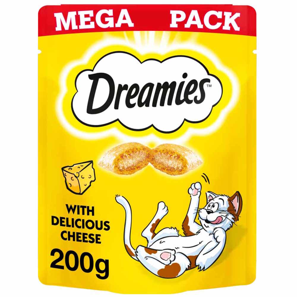 Dreamies Delicious Cheese Cat Treats Mega Pack Case of 6 x 200g Image 2