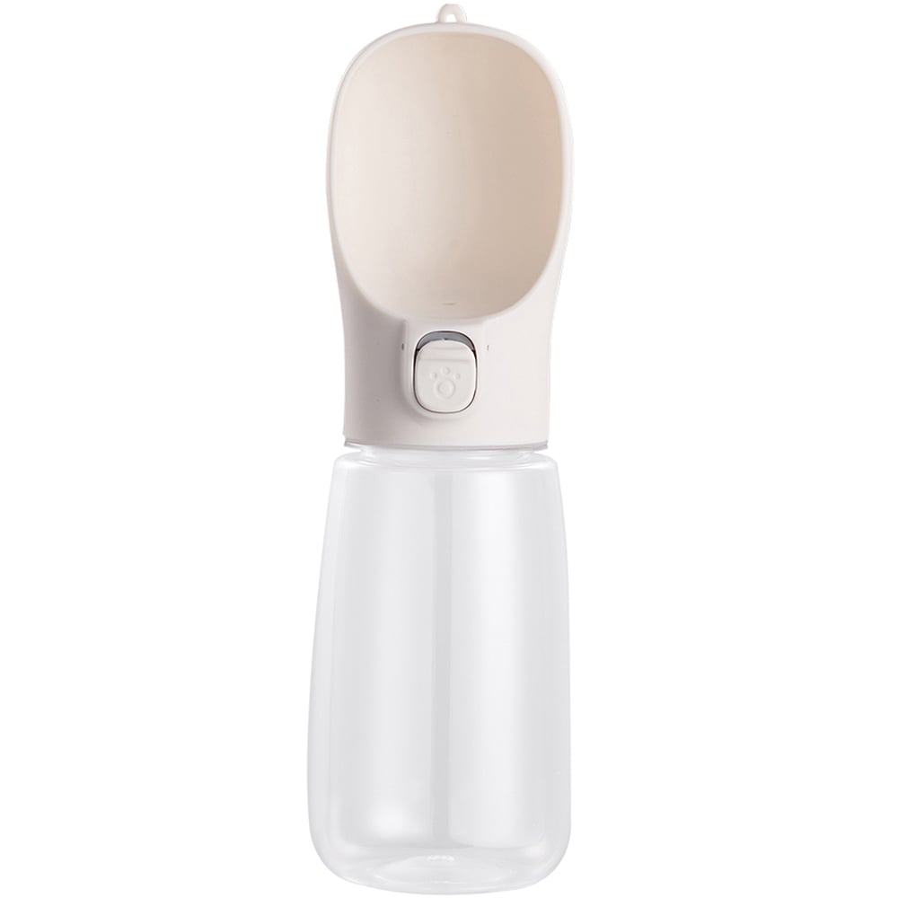 H&O Direct White Portable Pet Water Bottle 550ml Image 1