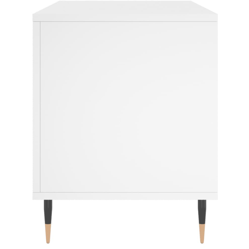 vidaXL 6 Shelf White Record Cabinet Image 5
