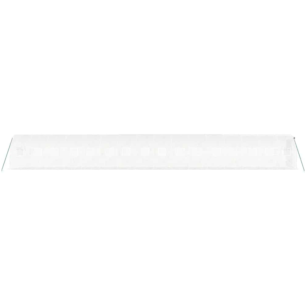 vidaXL White Polyethylene Galvanised Steel Frame 52.4 x 6.5ft Greenhouse Image 4